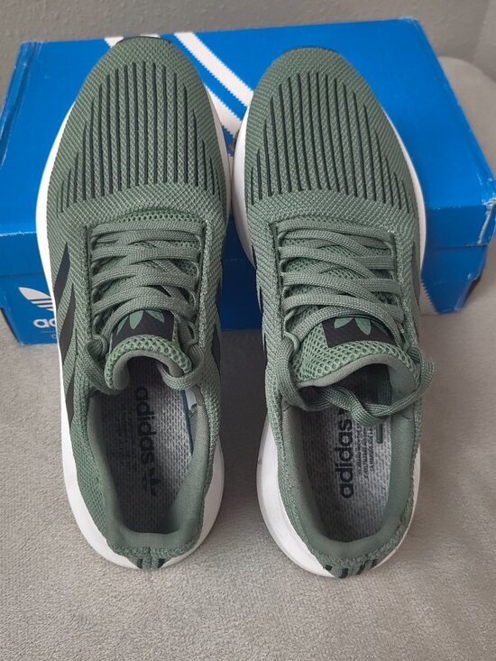 Size 11.5 -  Adidas Swift Run CG4115 Trace Cargo Green Men’s Running Sneakers main image 5